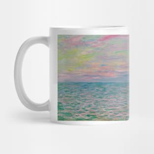 Coucher De Soleil A Pourville, Pleine Mer by Claude Monet Mug